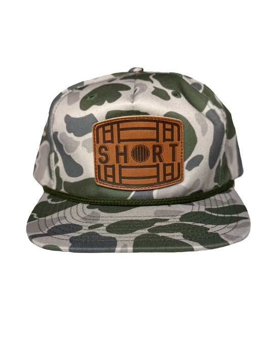 Shortbarrel Bourbon "Barrel" Green Camo Flat Bill